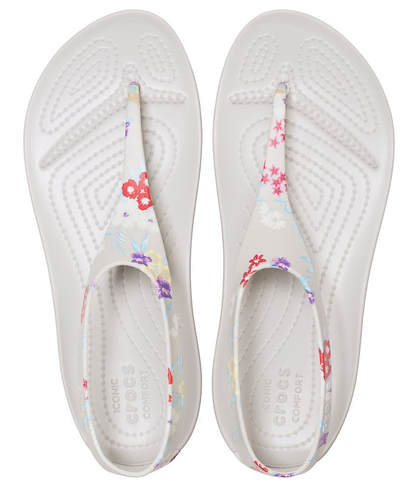 crocs white slippers price