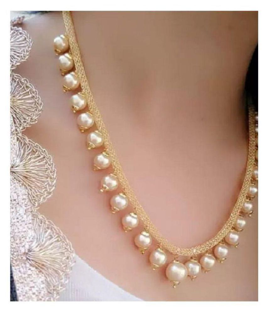 Harita Pearls Rose Gold Collar Traditional Gold Plated Necklaces Set Buy Harita Pearls Rose Gold Collar Traditional Gold Plated Necklaces Set Online At Best Prices In India On Snapdeal
