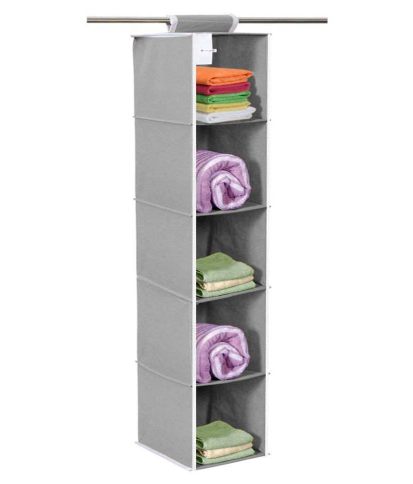 Prettykrafts 5 Tiers Clothes Hanging Organizer Wardrobe For