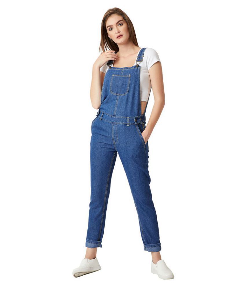 Miss Chase Denim Jeans Dungarees - Blue