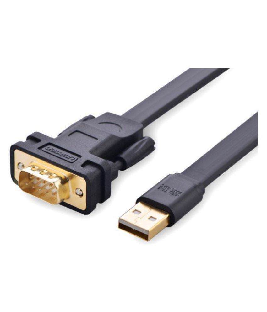 Ugreen 2m Data Cables USB 2.0 TO DB9 RS 232 adapter Cable FTDI chipset Black