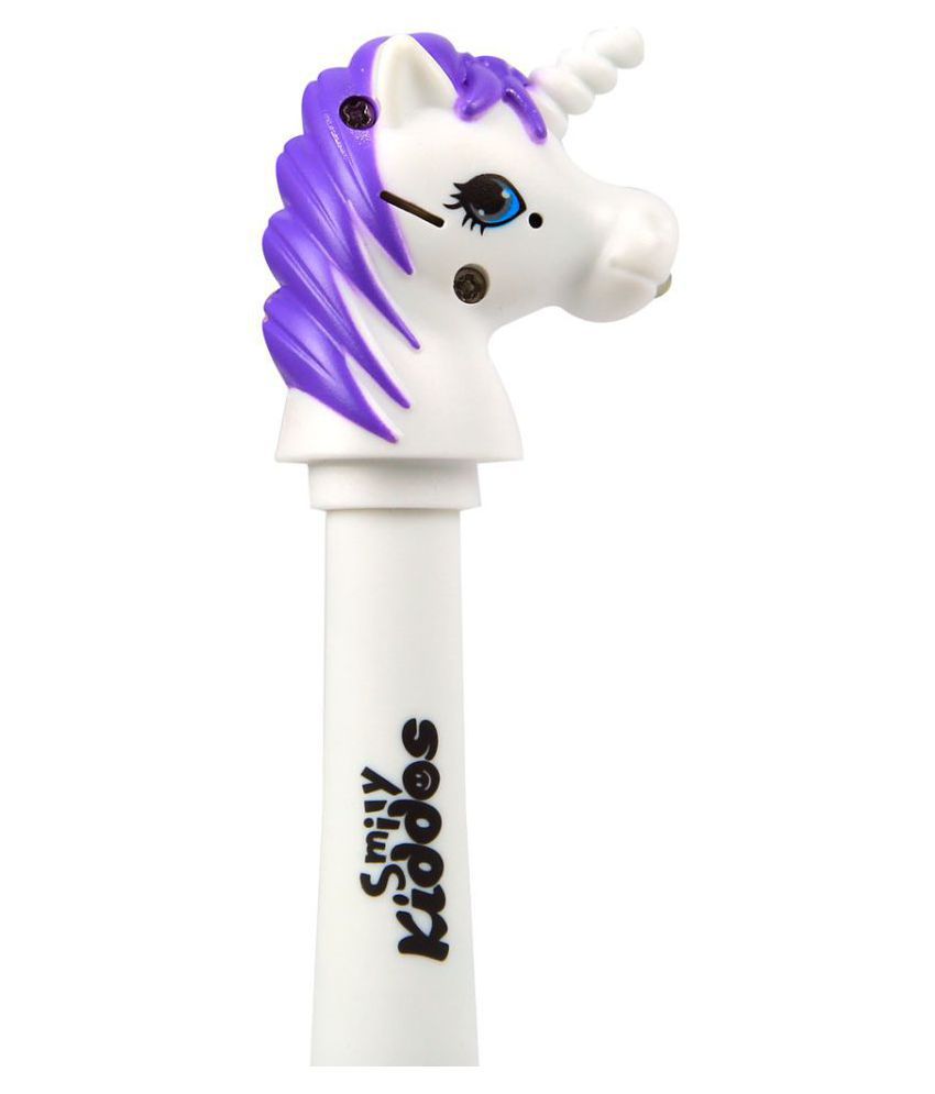 Smily kiddos | Smily Unicorn Ball Pen (Purple) | Pack of 2 |  School Ball Pen | kids Stationery Ball Pen | Unicorn Ball Pen