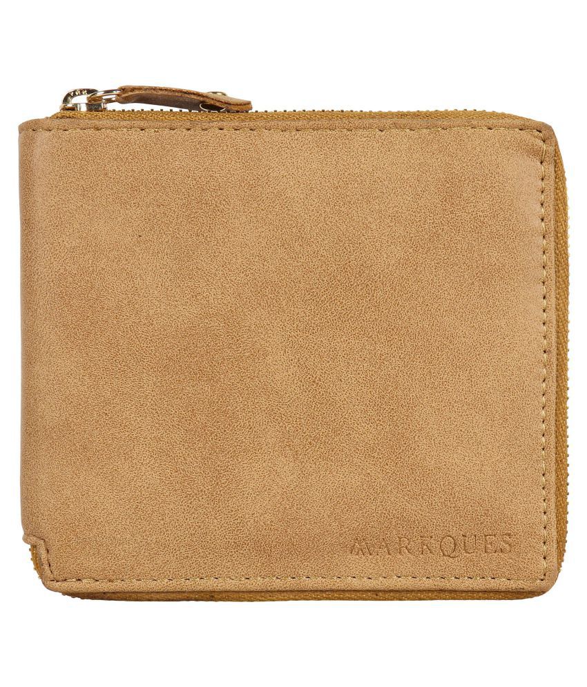 Buy MARKQUES Beige Wallet at Best Prices in India - Snapdeal