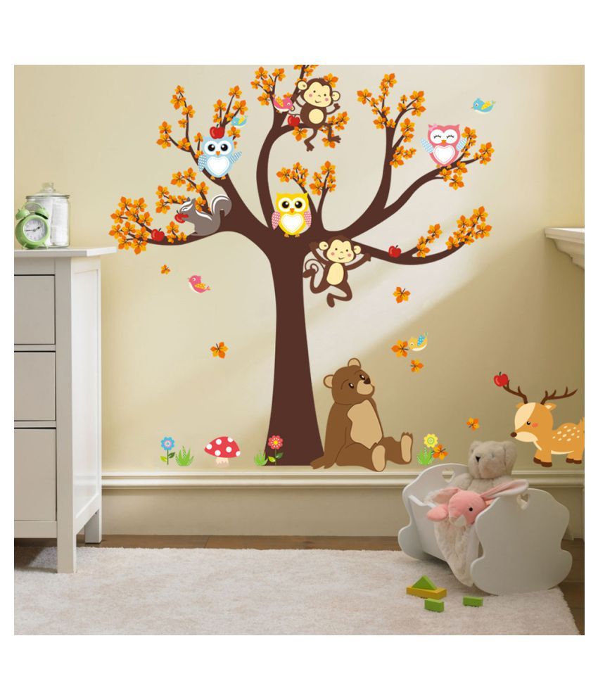 Removable Cartoon Animal Wall Stickers Kids Room Wall Decor 084 Buy Removable Cartoon Animal Wall Stickers Kids Room Wall Decor 084 Online At Best Prices In India On Snapdeal