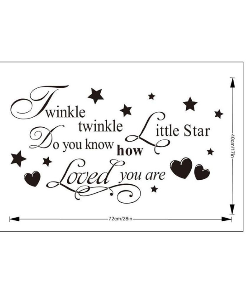 twinkle twinkle little star decal