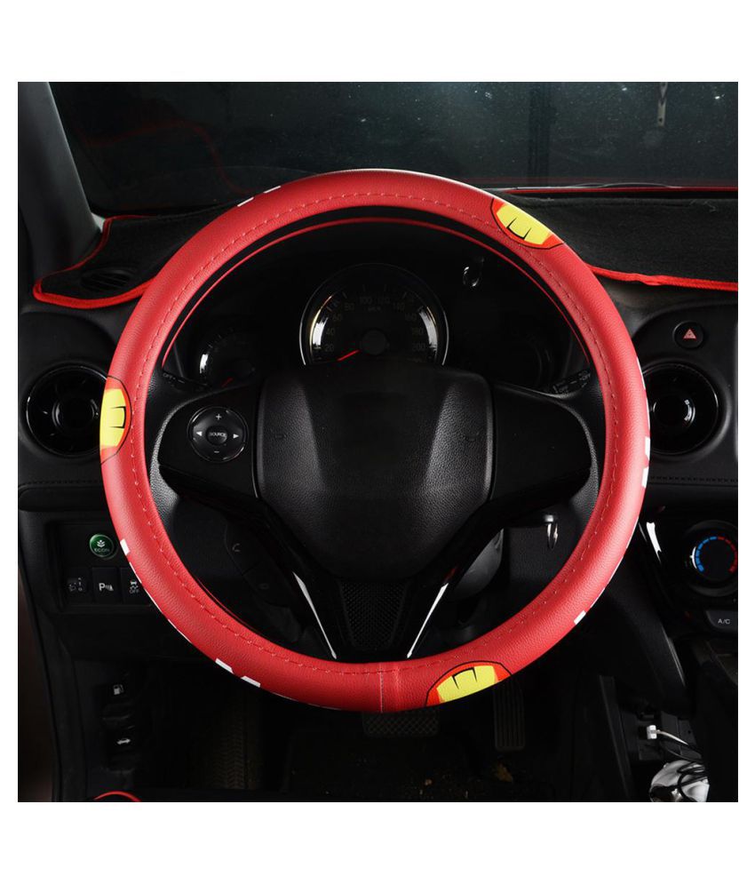 Cartoon Microfiber Leather Car Steering Wheel Cover Universal (Iron Man):  Buy Cartoon Microfiber Leather Car Steering Wheel Cover Universal (Iron  Man) Online at Low Price in India on Snapdeal