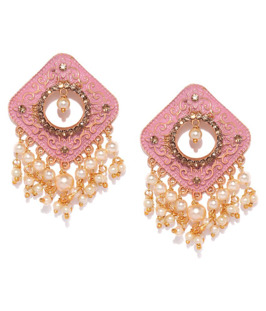     			Sukkhi Cluster Mint Collection Gold Plated Earring for Women