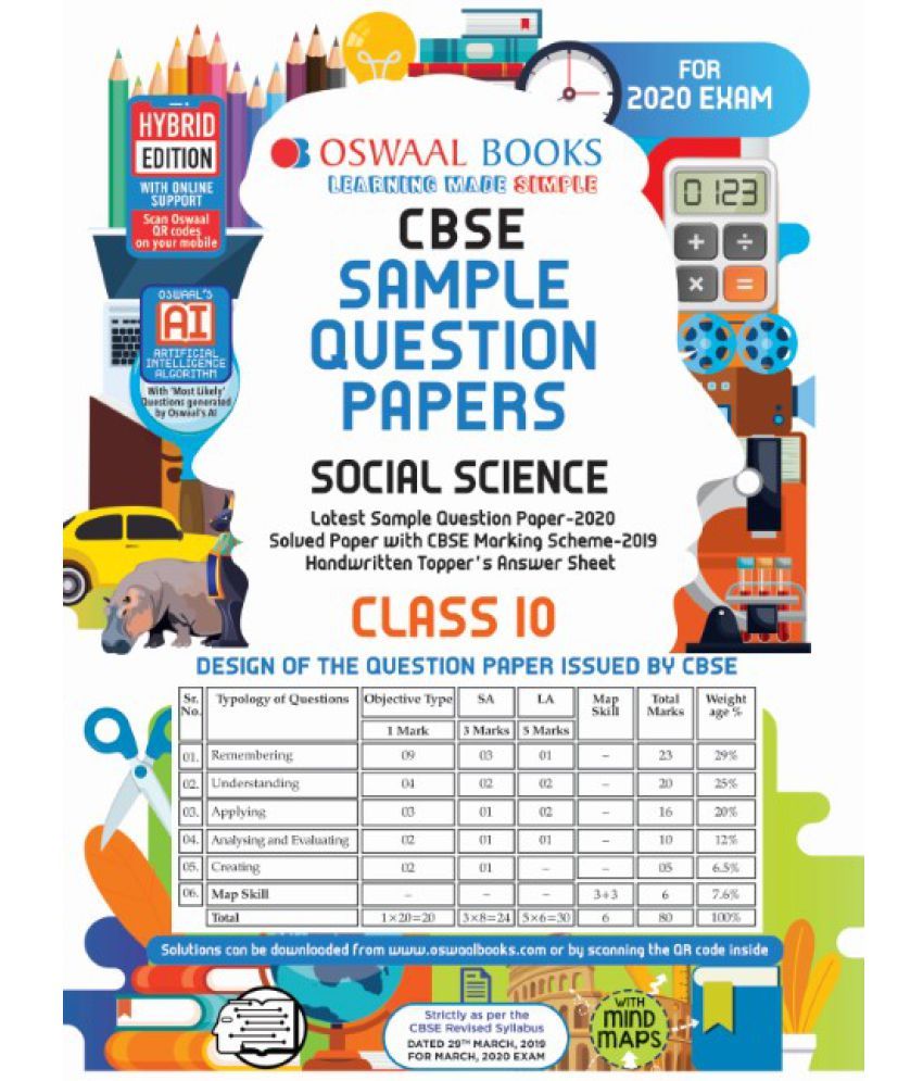 Oswaal Sample Paper Social Science Class 10 2021