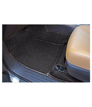 Car Rubber Foot Mat Black Transparent Set Of 5 Pcs For Maruti
