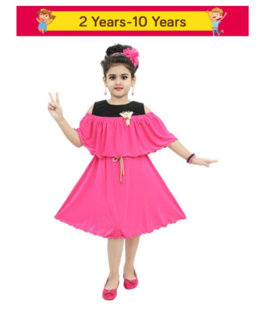 Chandrika girls midi knee Length black 