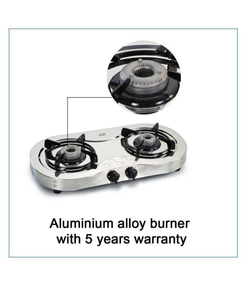 Glen GL 1025 SSAL "2 Burner" Manual Gas Stove Price in India Buy Glen