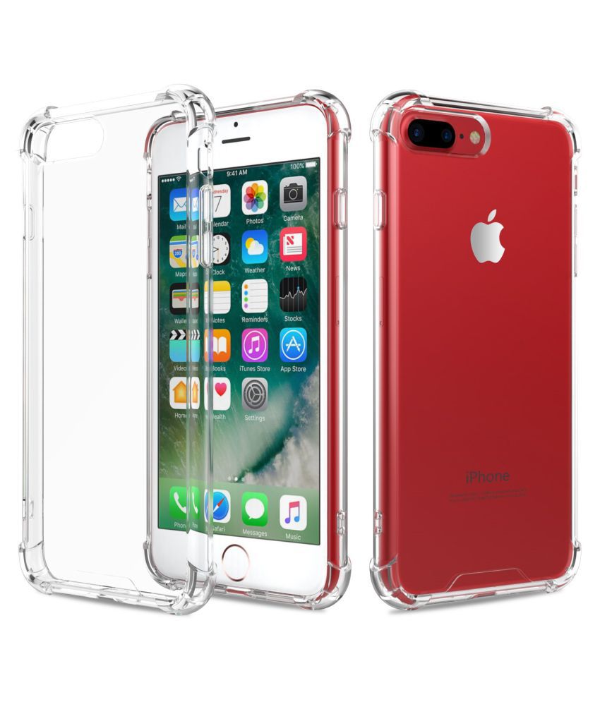     			Apple Iphone 8 Plus Plain Cases BEING STYLISH - Transparent