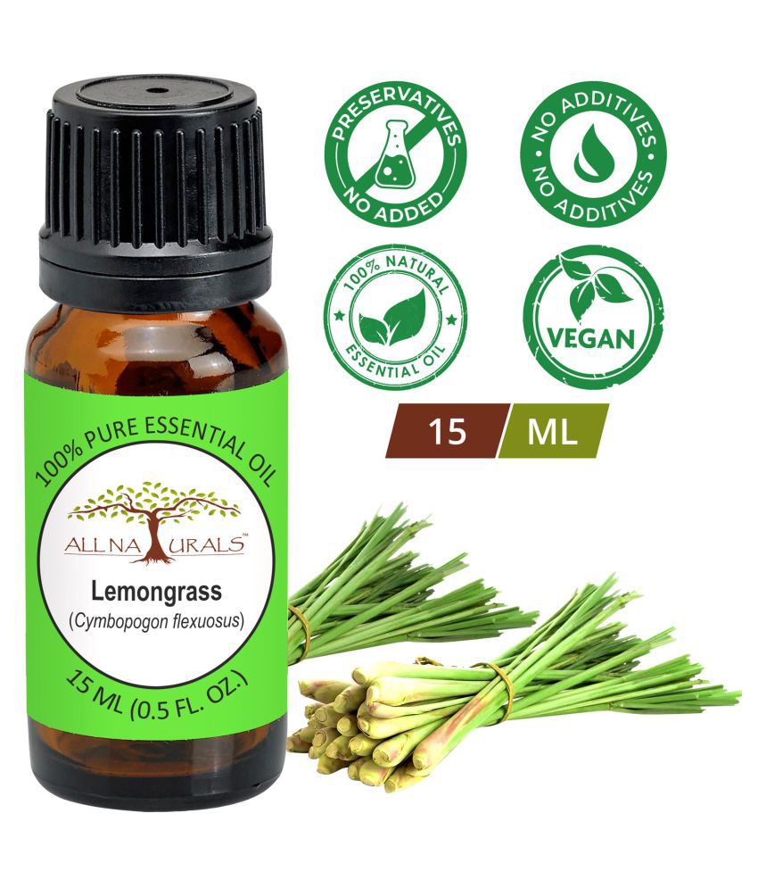 All Naturals Lemongrass Essential Oil 15 mL