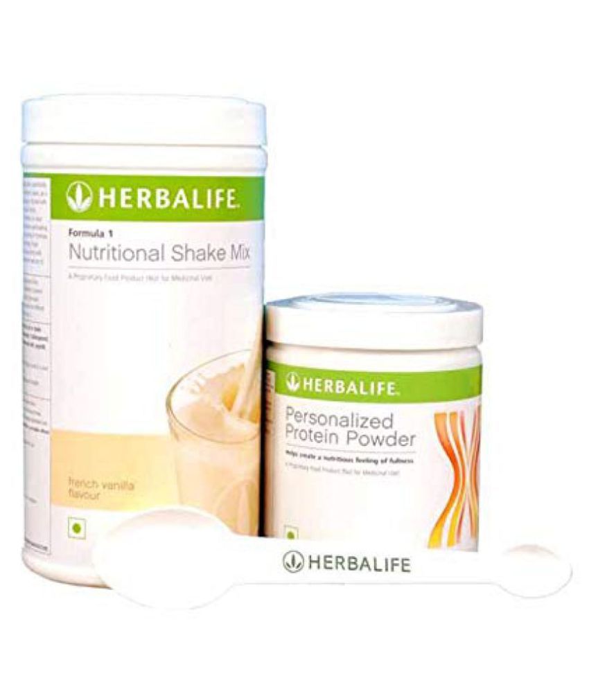     			Herbalife formula 1 Shake - 500 g (French Vanilla) with Personalized Protein Powder - 700 gm Pack of 2