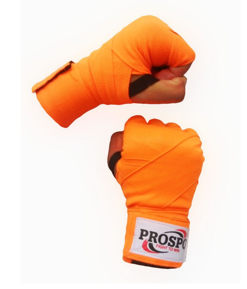     			PROSPO Florescent Orange Boxing Mexican Stretch / Handwraps/ Spandex Bands/ Hand Bandage/ Protectors (180 Inches - Pack of 1 Pair)