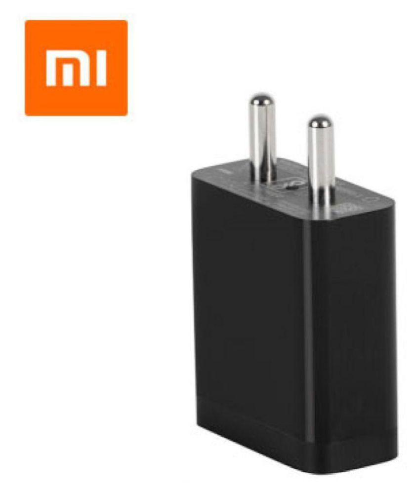 TurBux 2.0 Amp Travel Adapter Fast Mobile Charger Compatible for Xiaomi / Redmi / MI Black