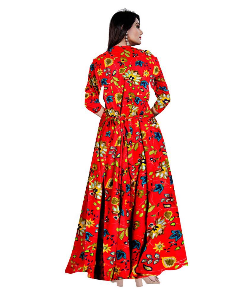rayon full flair gown