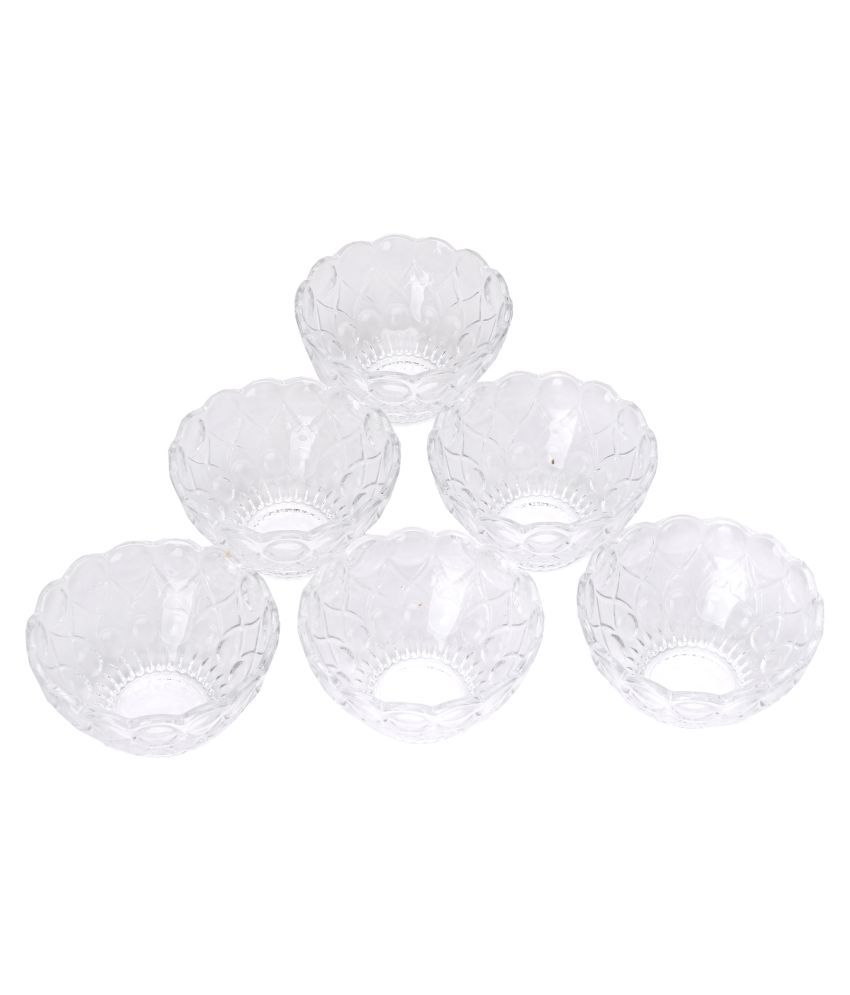     			Afast Glass Bowl Set, Transparent, Pack Of 6, 200 ml