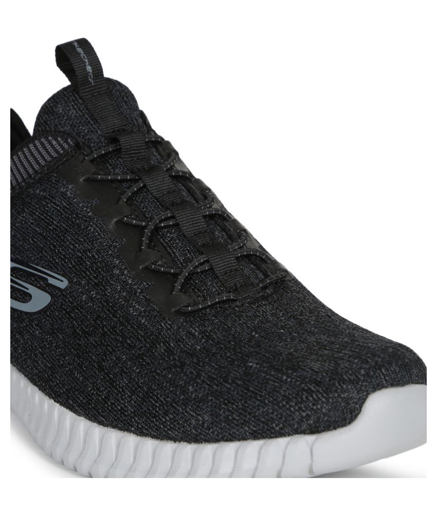 Skechers ELITE FLEX Black Running Shoes 