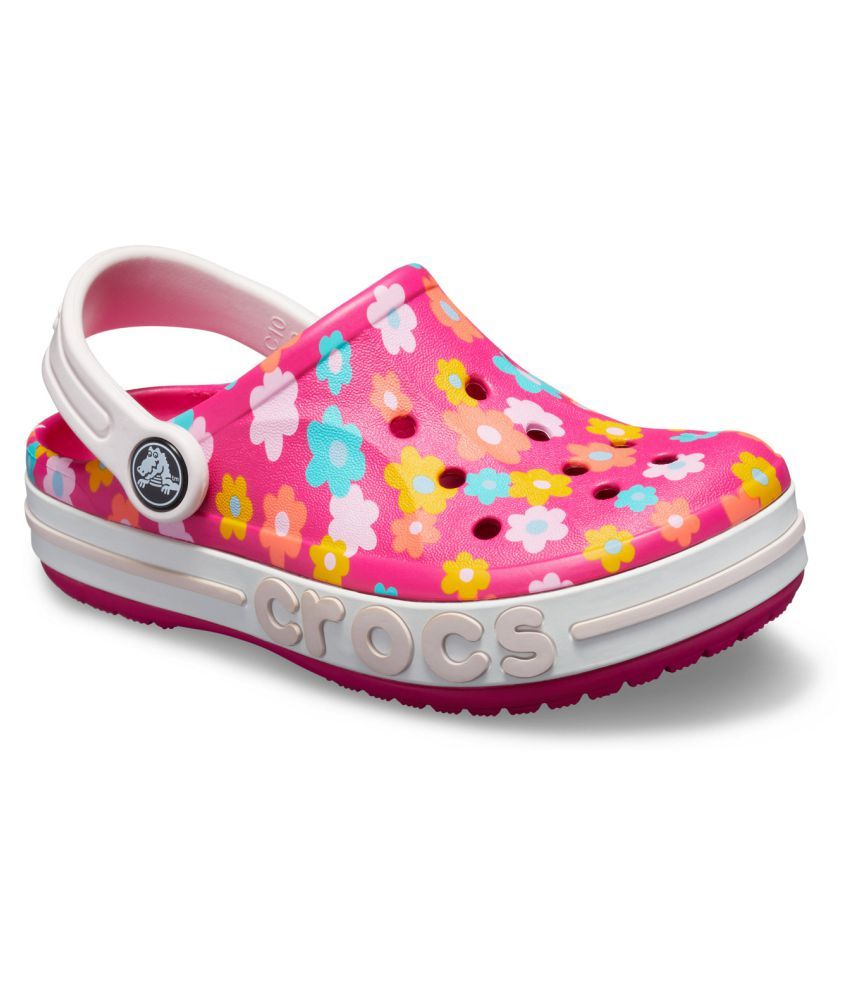 pink palm tree crocs