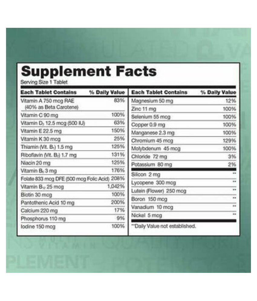 Kirkland Signature Adults, 50 plus Mature Multi Vitamins & Minerals Exp