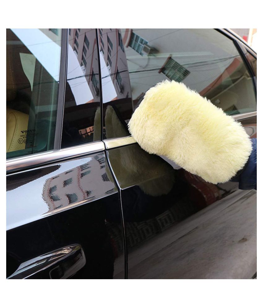 Car Washing Wool Gloves Styling Soft  Cleaning Brush Gloves Care Clean Tool