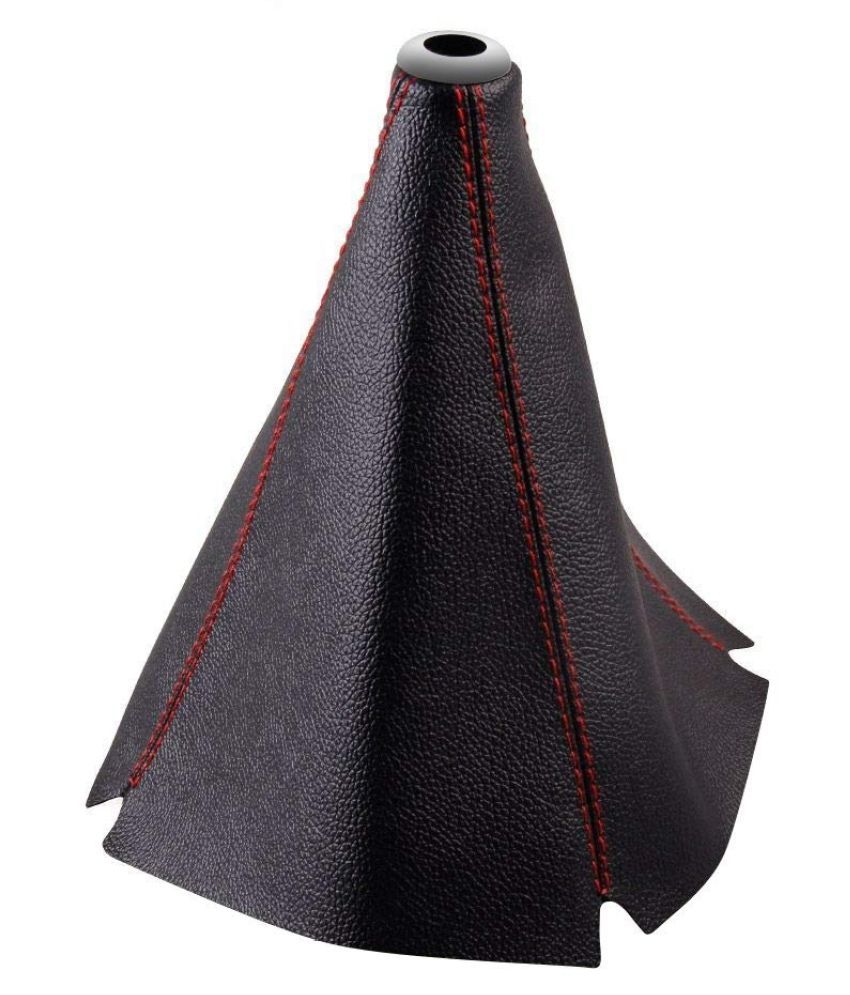 Autofetch Leatherette Car Gear Lever Cover Black for Hyundai Eon Buy