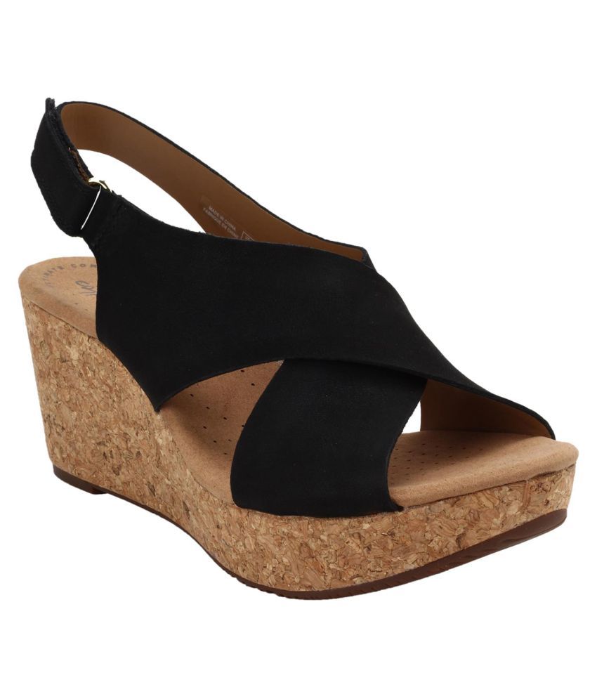 short black wedge heels