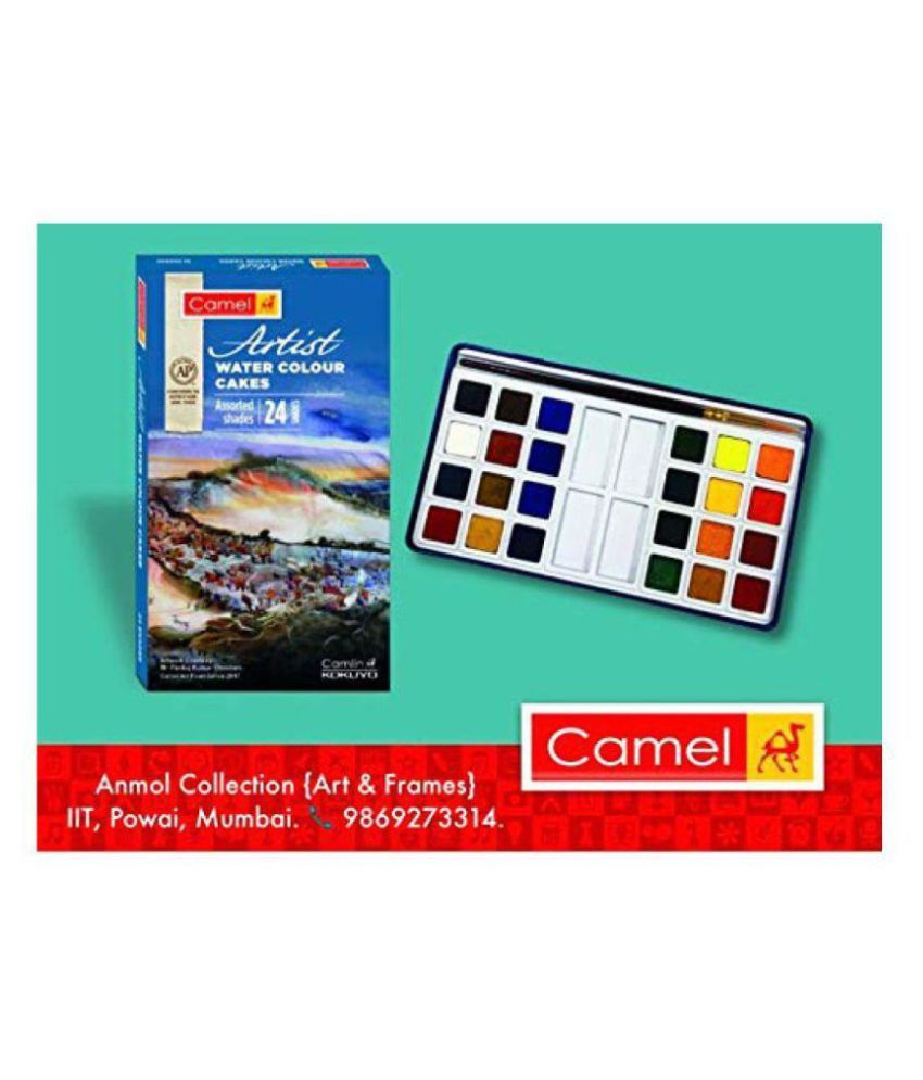 Camlin Kokuyo Water Colour Cakes 24 Shades Buy Online At Best Price In India Snapdeal