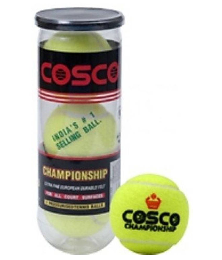 Cosco CHAMPIONSHIP Tennis Ball GREEN 6 Buy Online at Best Price on