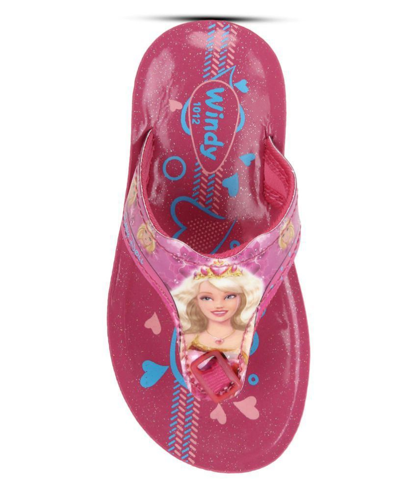 barbie slippers pink