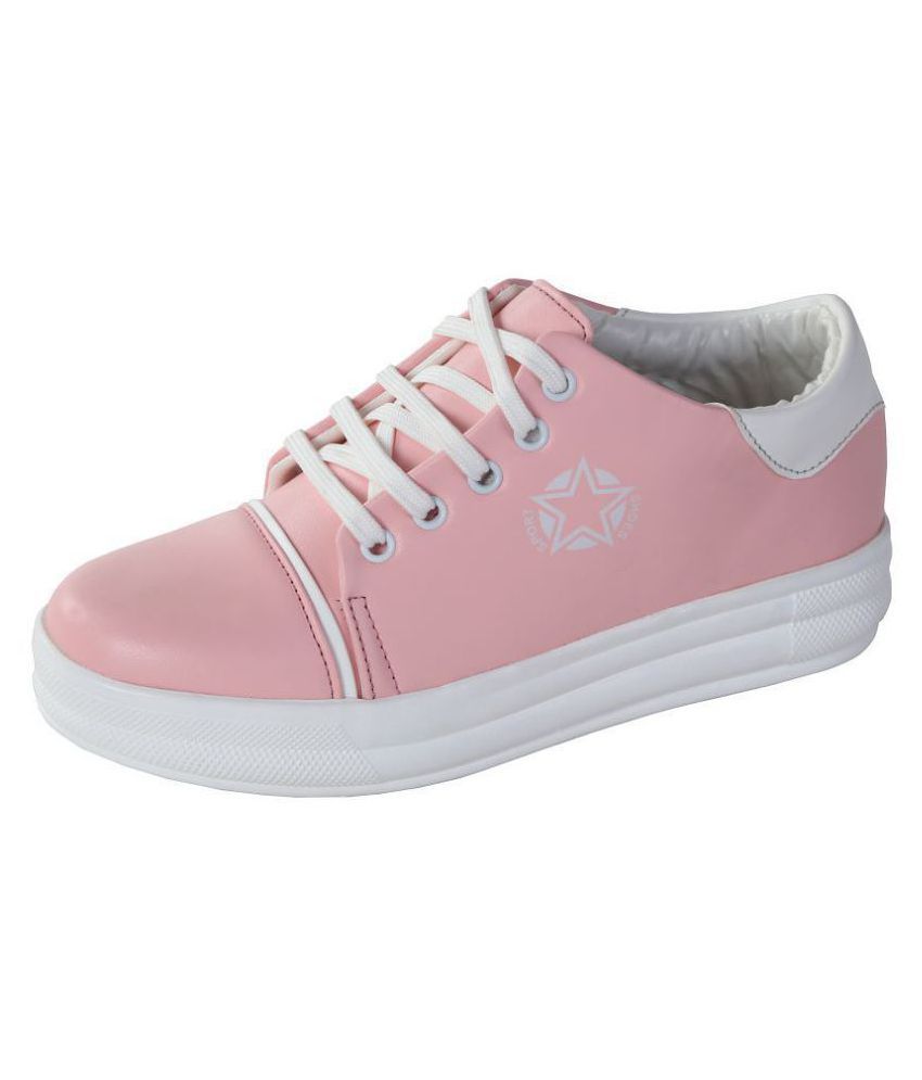 zappy pink casual shoes