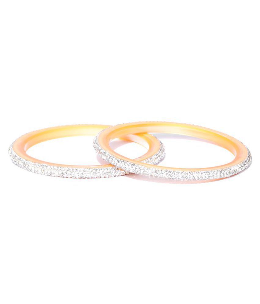    			Priyaasi Set of 2 Traditional Stone-Studded Plastic Bangles For Women And Girls