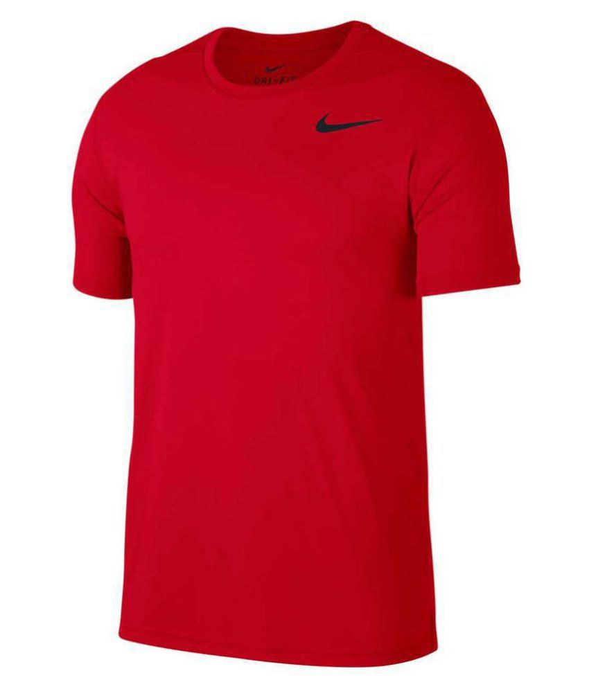 Nike Red Cotton Blend T-Shirt - Buy Nike Red Cotton Blend T-Shirt ...