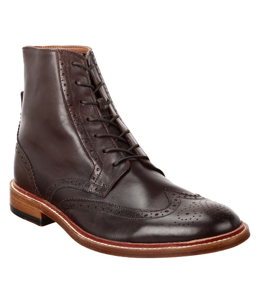 clarks brown mens boots