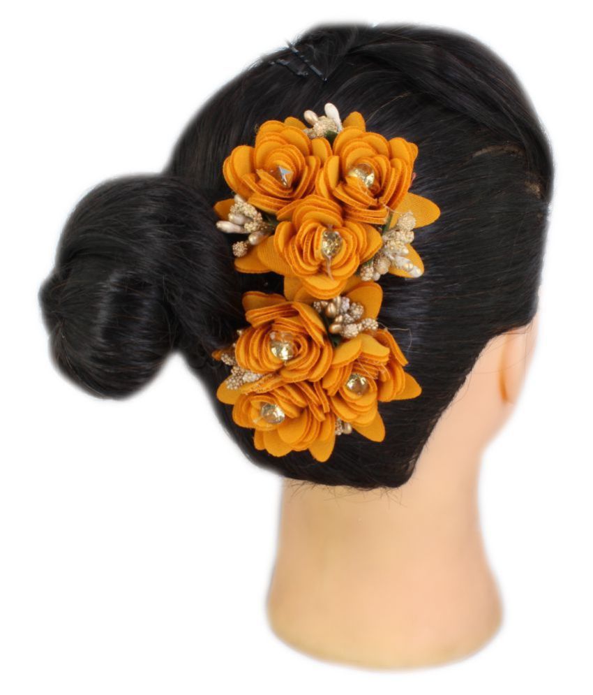 Ear Lobe Accessories Orange Party Hair Clip Buy Online At Low