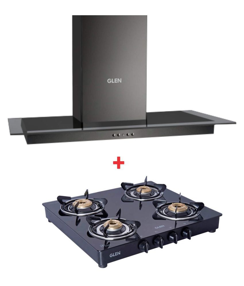 New 4 Burner Gas Stove With Chimney Price for Small Space