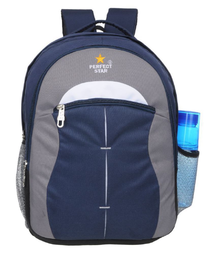     			Perfec star Navy Blue School Bag for Boys & Girls