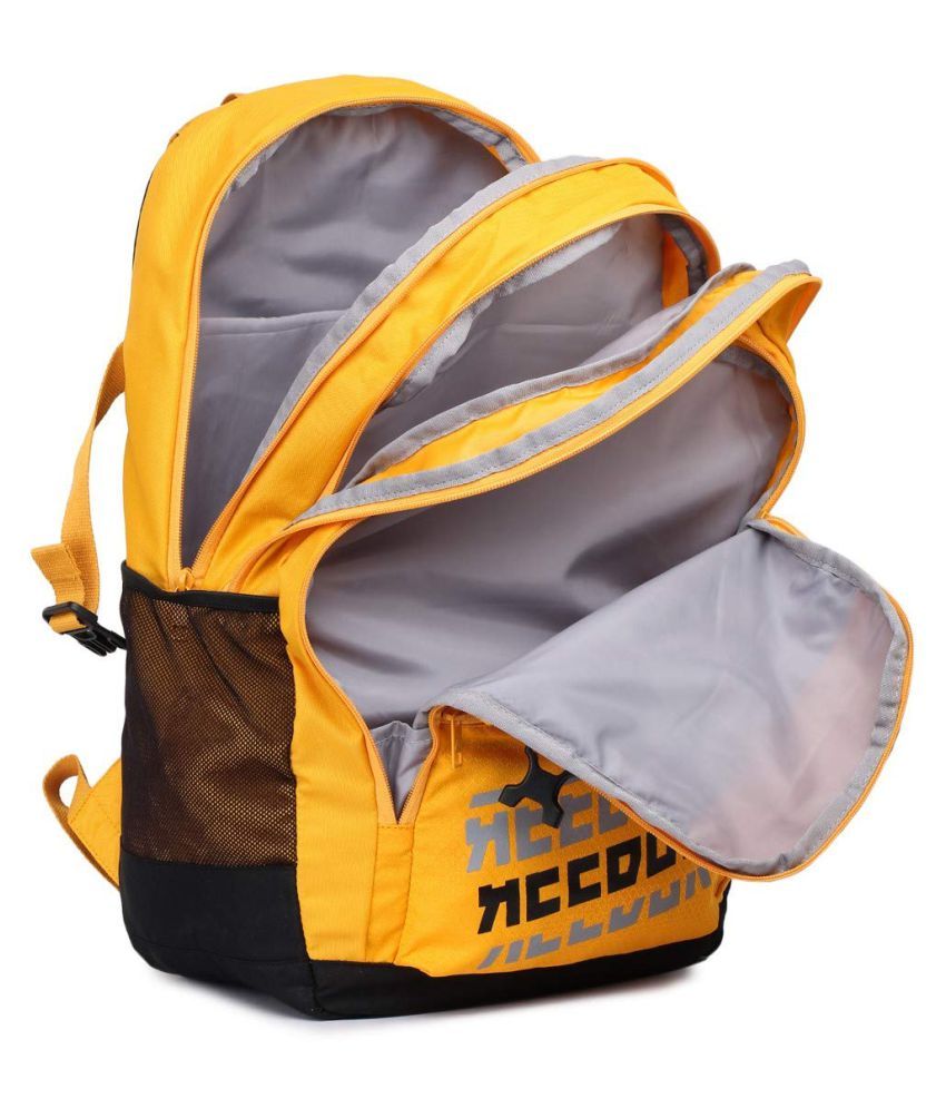 reebok backpack yellow