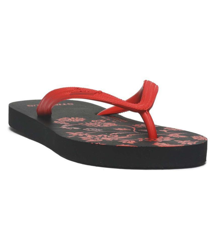 paragon red and black slippers