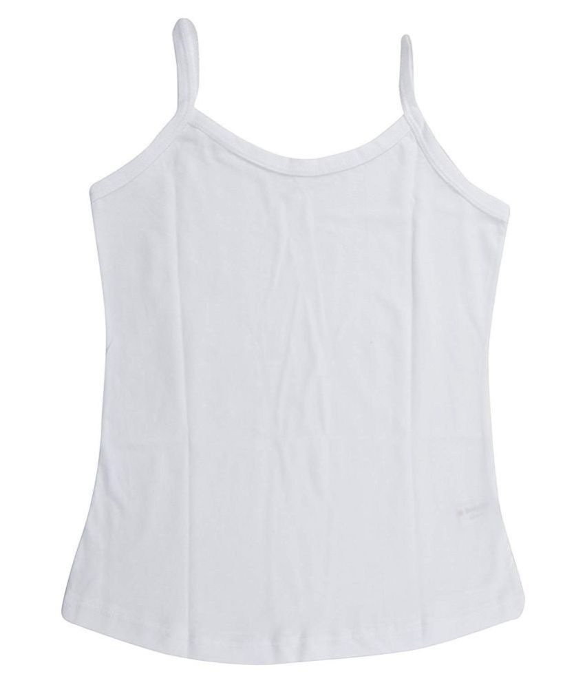 Fasla Pure Cotton Plain White Slip for Girls & Kids, Pack of 6, yeaer 2