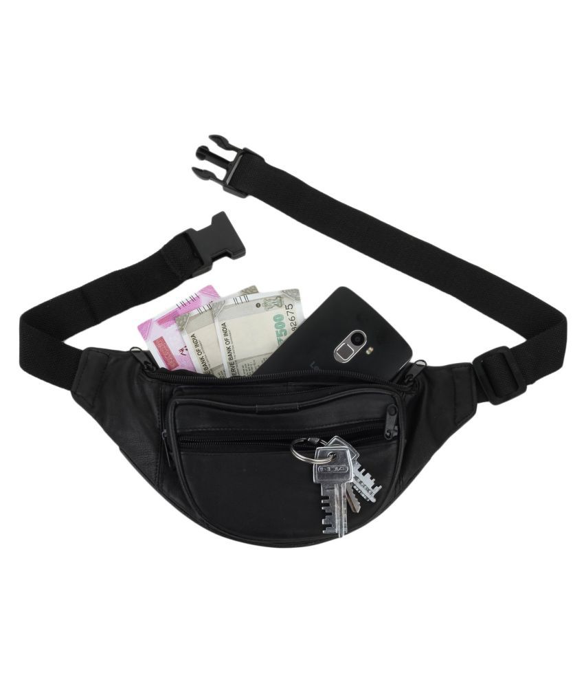     			Style 98 Leather Black Waist Pouch