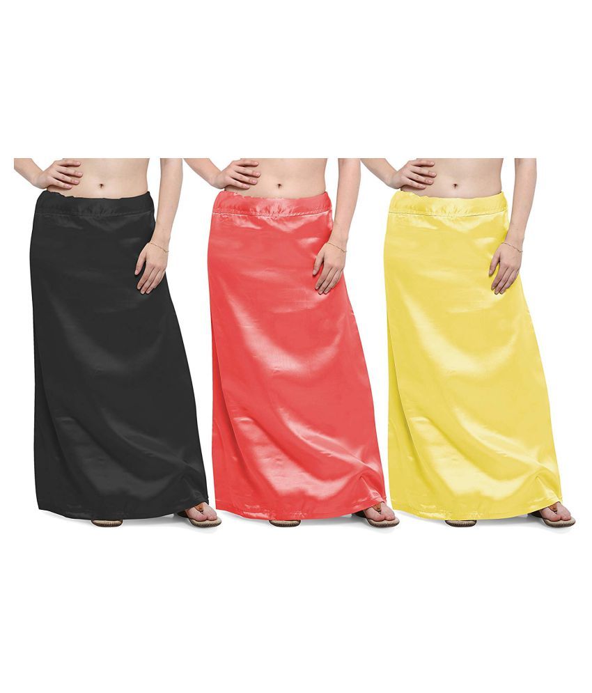 Classic Wear Multicoloured Satin Petticoat Price in India Buy Classic Wear Multicoloured Satin