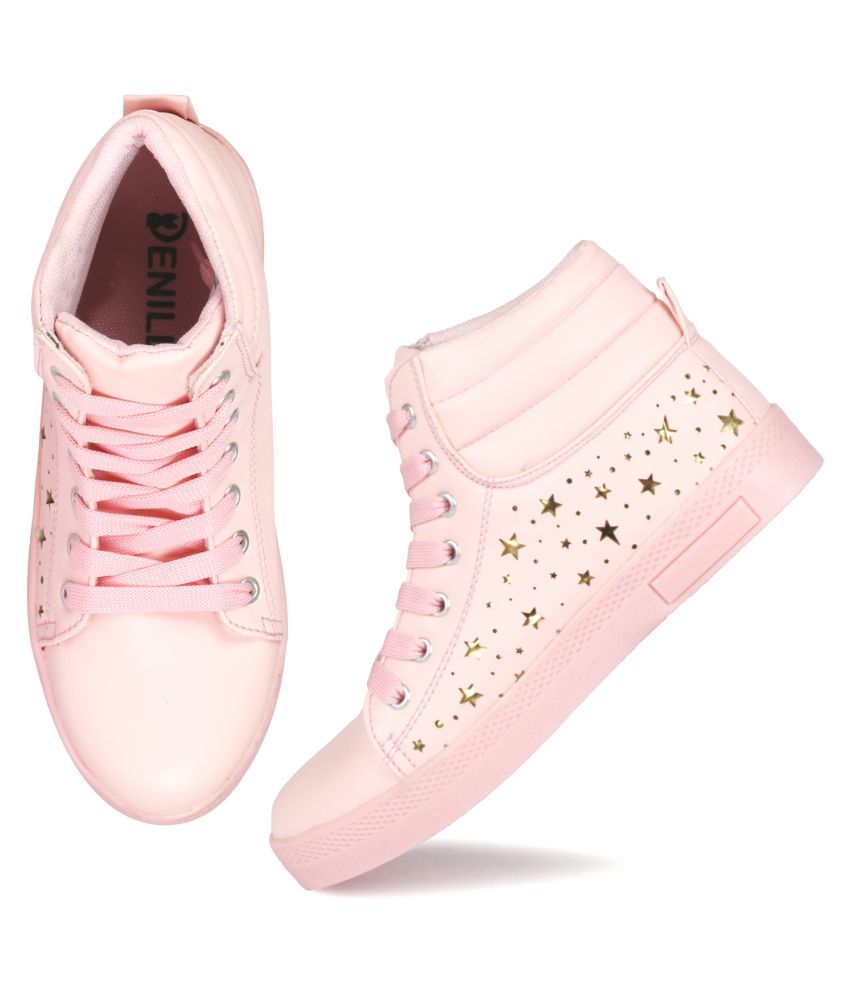 pink casual shoes