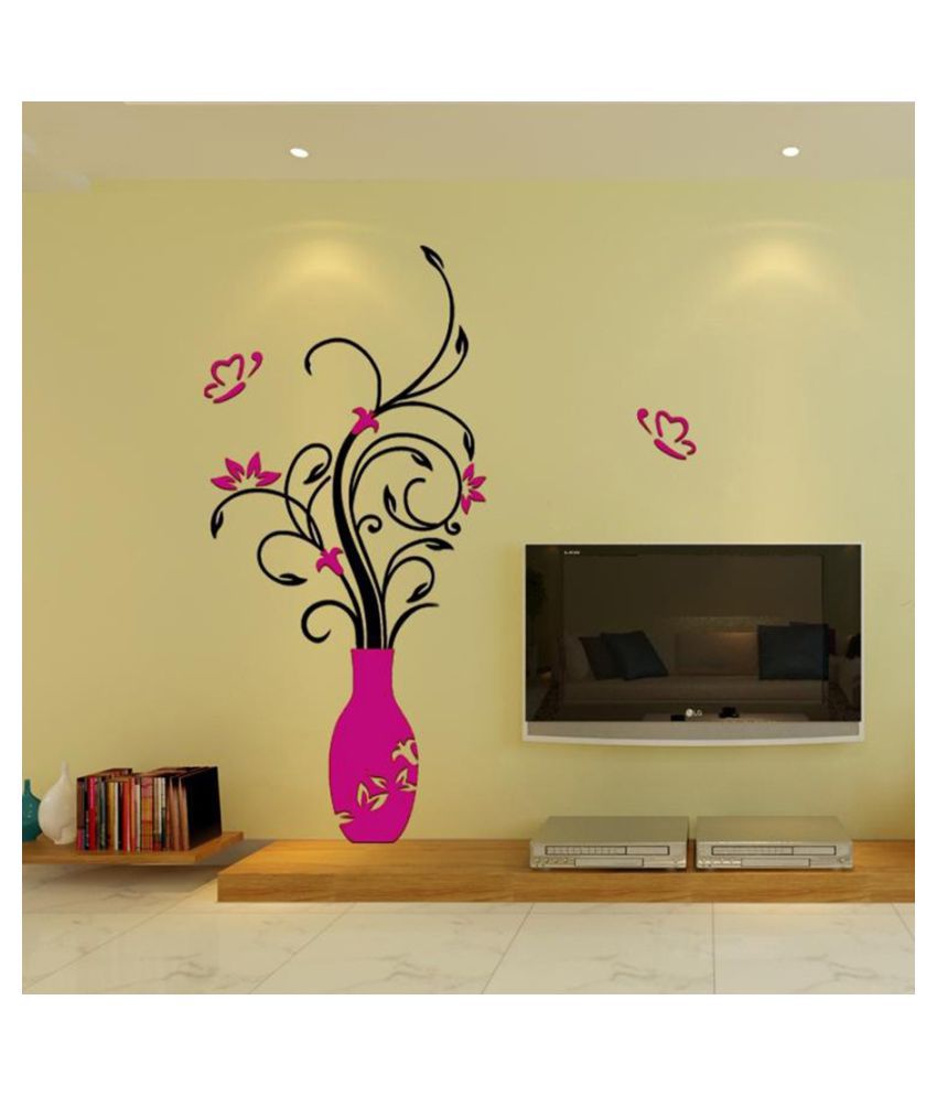DIY 3D Acrylic Crystal Wall Stickers Living Room Bedroom TV Background Home  - Buy DIY 3D Acrylic Crystal Wall Stickers Living Room Bedroom TV Background  Home Online at Best Prices in India