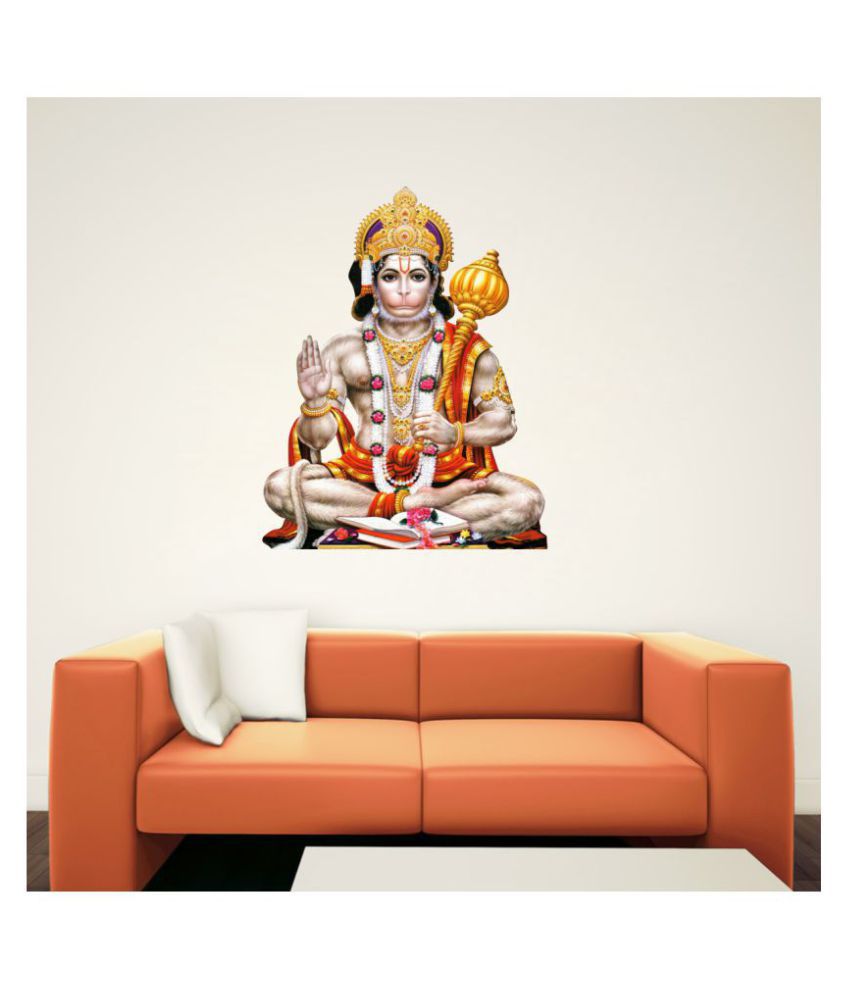     			Decor Villa Lord Hanuman Religious & Inspirational Sticker ( 49 x 58 cms )