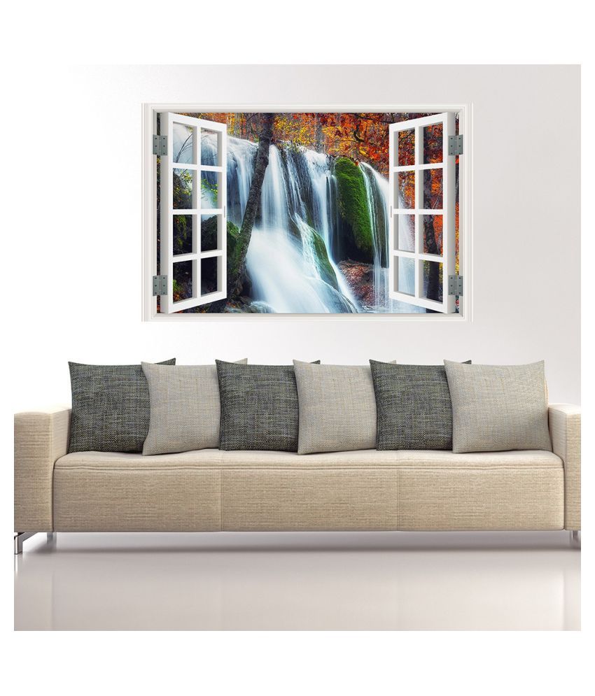 Download 3d Full Colour High Definition Nature Scenery False Faux Window Frame Wall Decals Buy 3d Full Colour High Definition Nature Scenery False Faux Window Frame Wall Decals Online At Best Prices