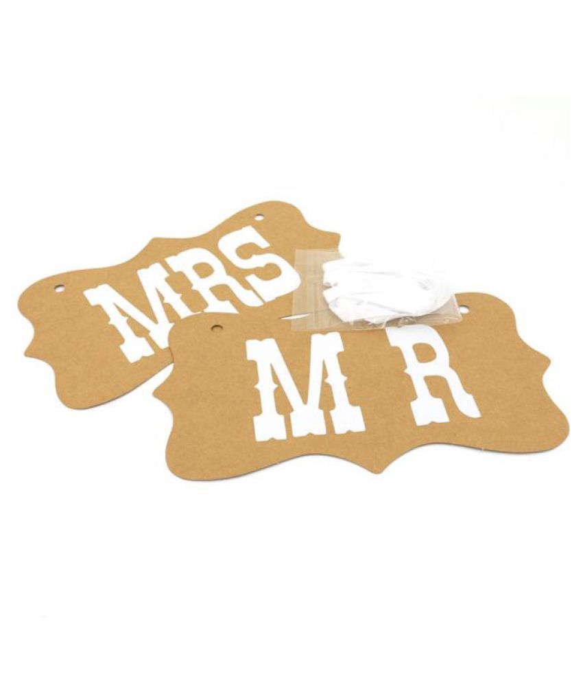 Mr/&Mrs Letter Garland Banners Photo Booth Wedding Party Photography Props Decor