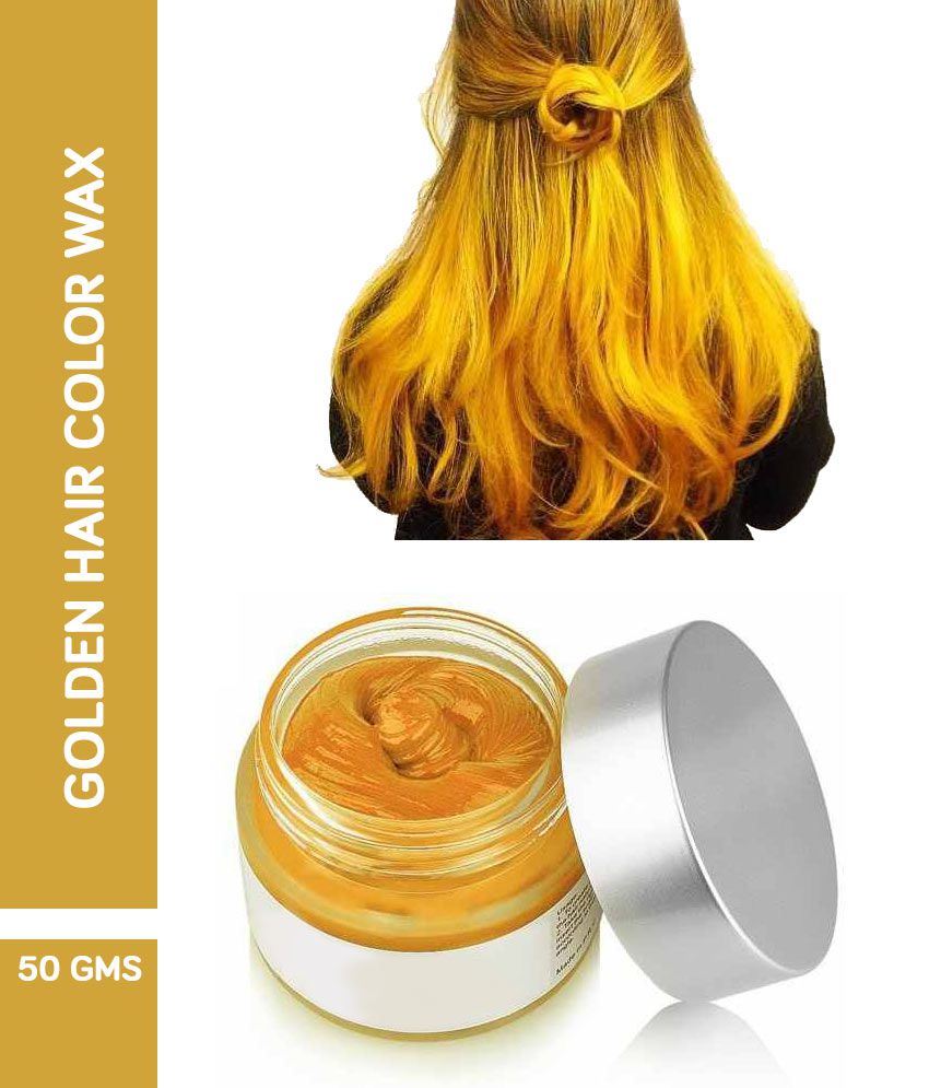 AuraSkin golden hair color wax golden hair color wax Temporary Hair Color  Light Blonde golden 50 g: Buy AuraSkin golden hair color wax golden hair  color wax Temporary Hair Color Light Blonde