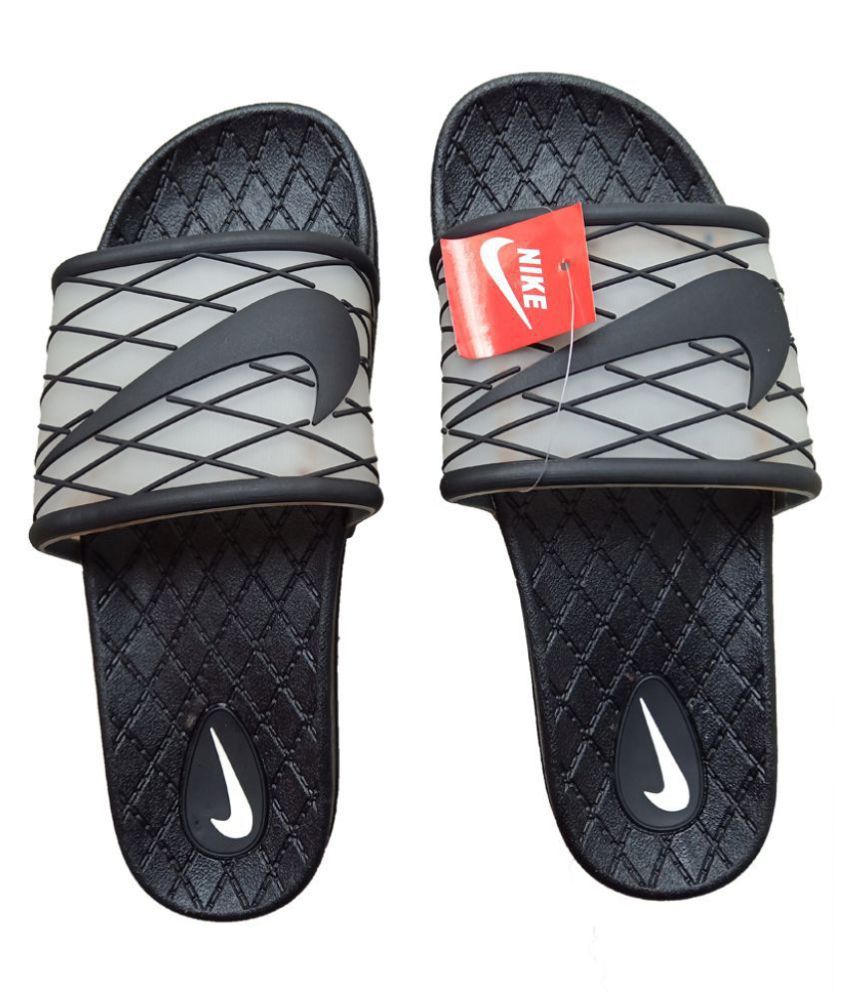 Download Nike Black Slide Flip flop Price in India- Buy Nike Black ...